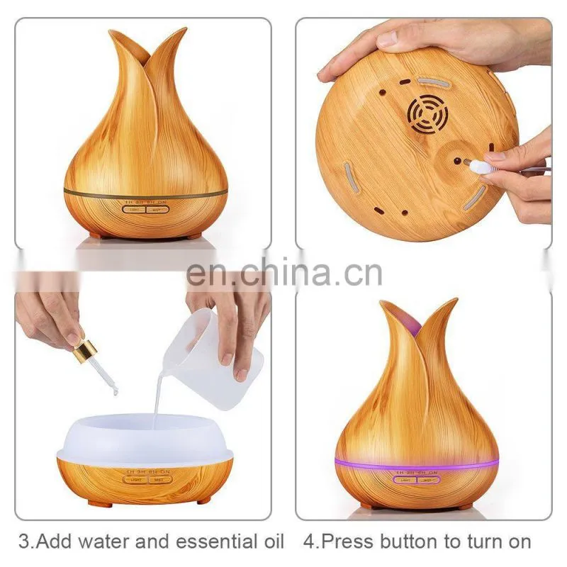 Home appliance wooden grain aroma diffuser mini humidifier air purifier oil diffuser aroma essential