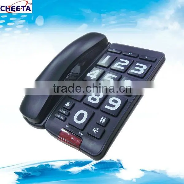big button telephone with handfree function for old people