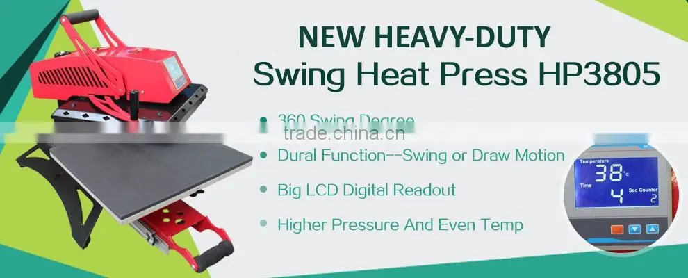 14 Years Factory Supply Slide out Swing Away Heat Press Machine