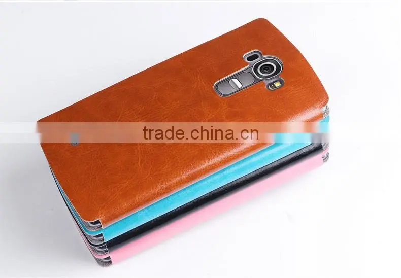 MOFi Case Funda Celular Housing for LG G4 H815, Mobile Handset Coque Flip Leather Back Cover for LG G4 H818