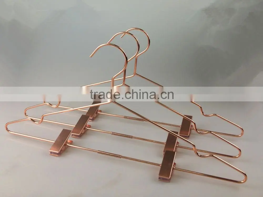 fashion metal wire clothes clips hanger for heavy coat