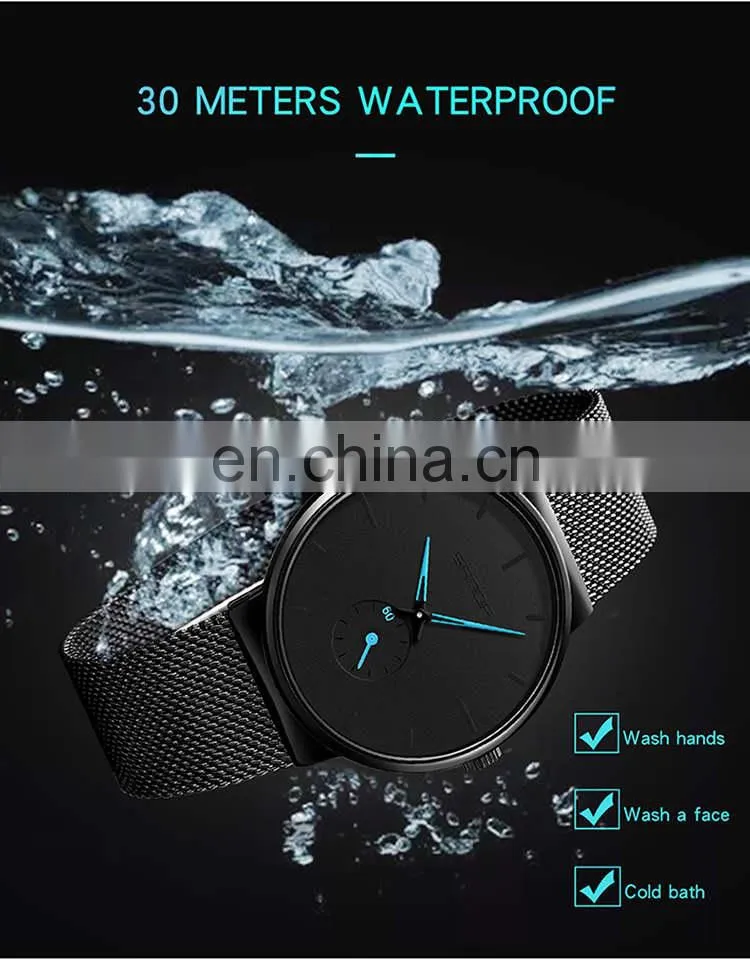 Sanda P1059 New Amazon Men Watch Chronograph Movement Steel Quartz Watches Water Proof