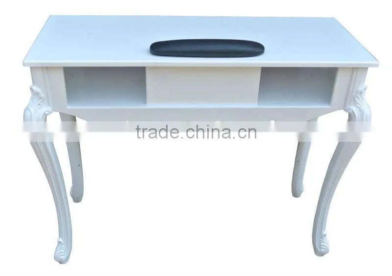 ShiKang Beauty modern white manicure table with exhaust fan