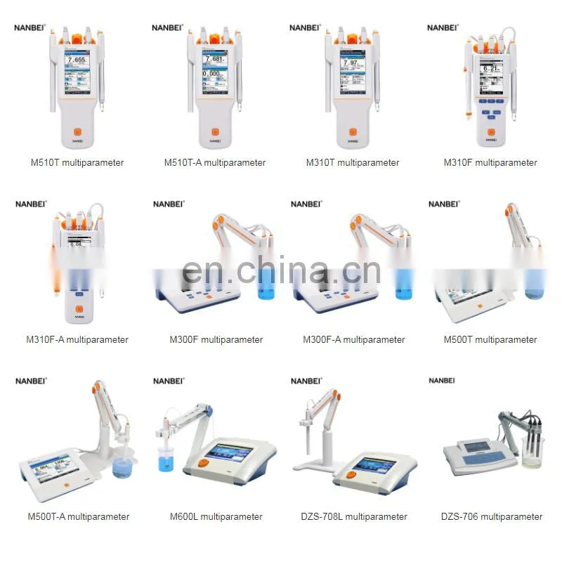 Lab water testing instruments pH/EC/ISE/DO/Temp benchtop multiparameter water quality tester meter