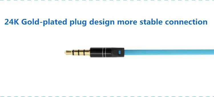 In-ear Coloful wired stereo metal headphones with mic for Huawei Mate 10