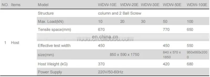 Compression strength universal sling tensile testing machine