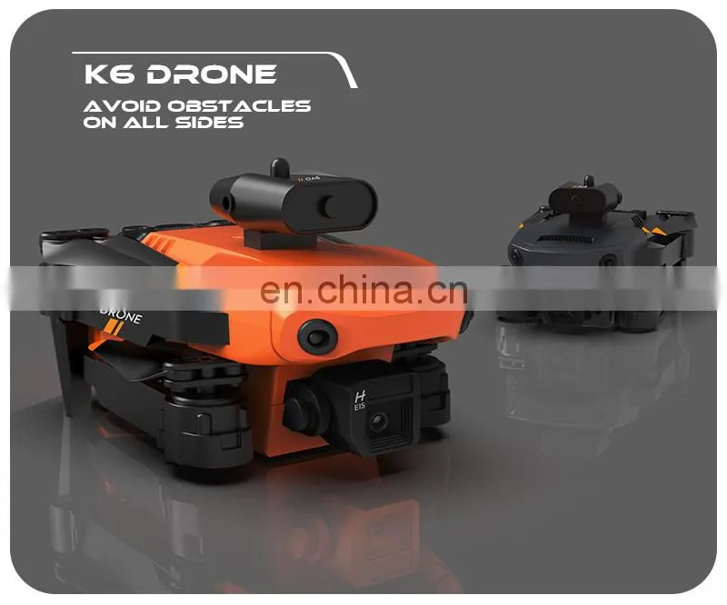 K6 Mini Drone 4K Dual Camera Wifi FPV Four Sides Infrared Obstacle Avoidance Foldable Quadcopter Gifts