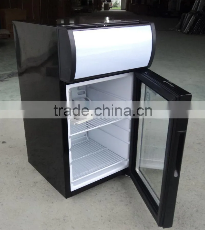 Single Glass Door Mini Table Top Refrigerating Showcase