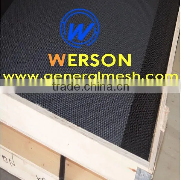 black stainless steel security screens