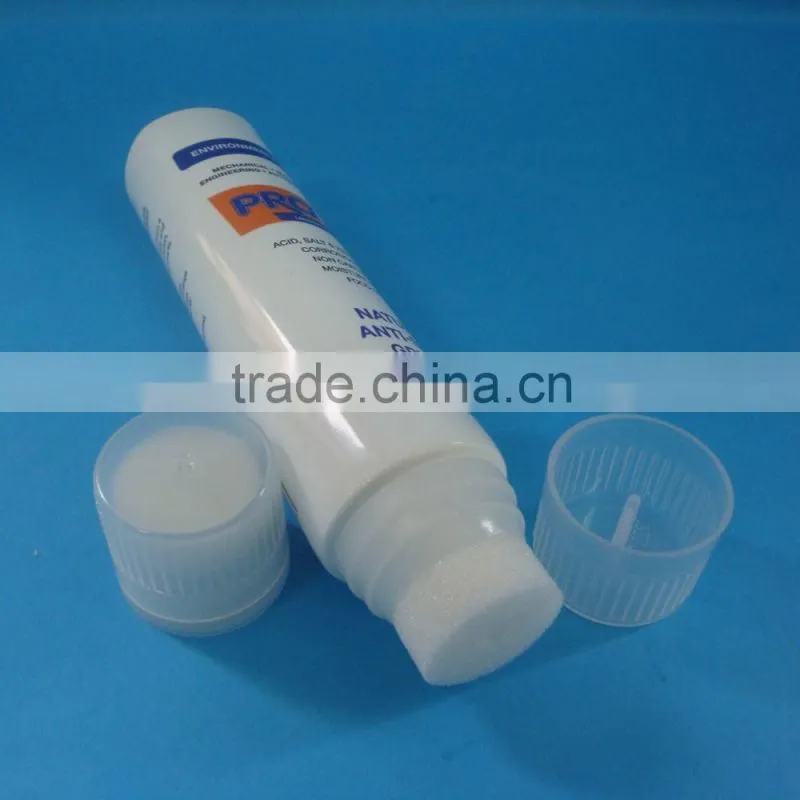 100g PE tube with sponge applicator, Special PE tube for shoe polish