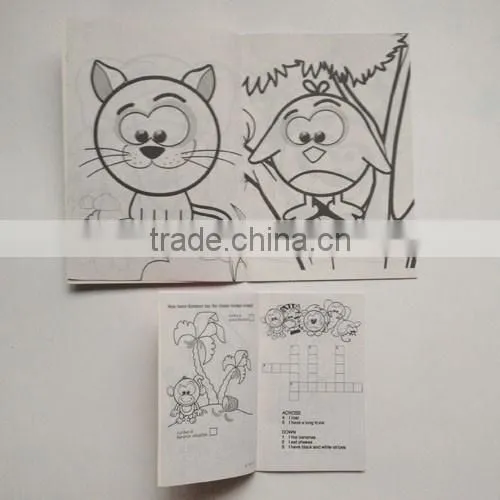 Popular Kids Coloring Book with Crayons