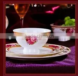 56 pcs new house ceramic and porcelain dinner plate set for family