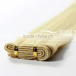 17" 44cm hand tied remy human hair weft