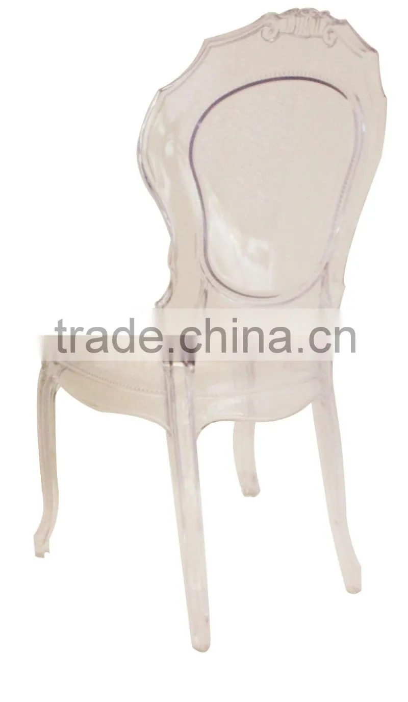 Modern Leisure dining clear resin bella plastic chairs