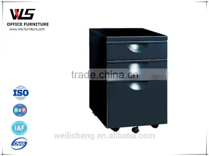 Steel Movable Cabinet with Three Drawers for Office Screen
