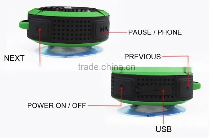 Waterproof Speaker Flash Light Bluetooth Speaker With Power Bank Free Sample