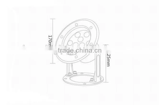 Hot Selling Fishing Light LED RGB Underwater Resin LED Pool Light With DMX Controller,CE RoHS