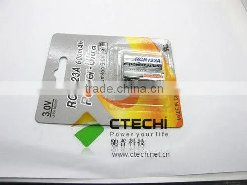 rcr123a 3v rechargeable battery lithium