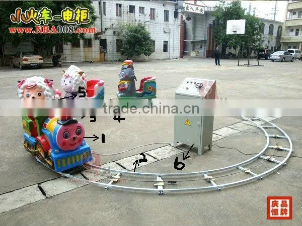 FRP amusement railway train for children