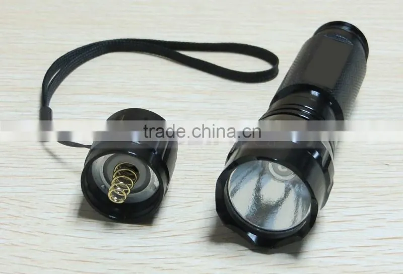 18650 Green LED Lighting Torch High Power Aluminum Flashlight