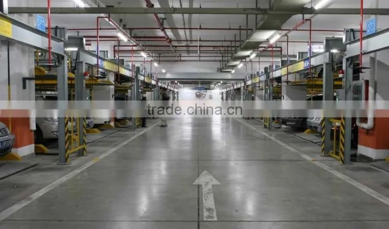 Multi rows combined 2 level mechanical parking system