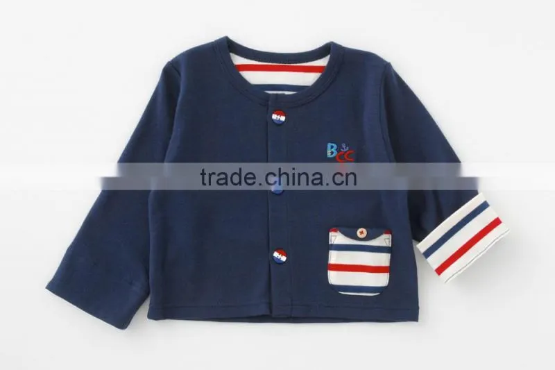 2016 Japanese wholesale products cute baby boy cardigan outfits infant wear children garment toddlers kids clothing