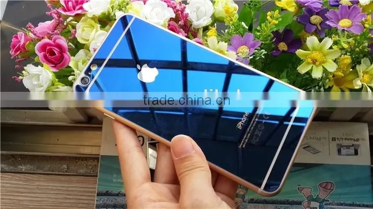 Christmas promotion Colorful electroplating for iphone 6 mirror screen protector