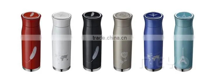 Lucury vacuum bottle pen ballpoint notebook leather locker bookmark with paper bag