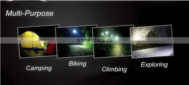 (120241) Super bright long distance rechargeable aluminum alloy 2015 led flashlight
