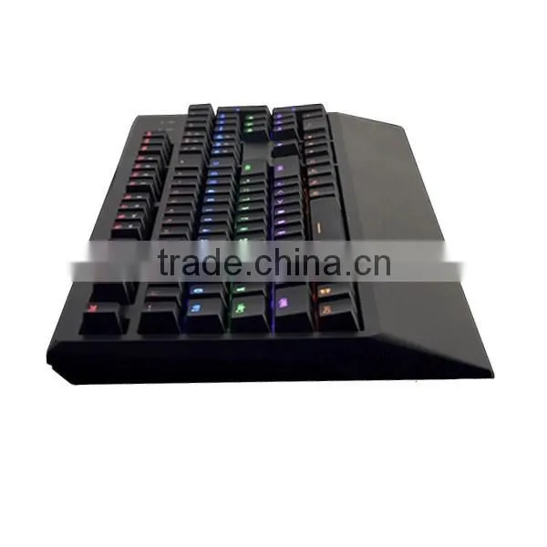 Full size backlight mechanical keyboard with ABS plastic material,game keyboard,adjustable computer keyboard stand