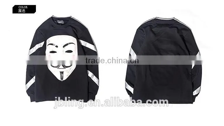 3m relective mask printed crewneck sweatshirt