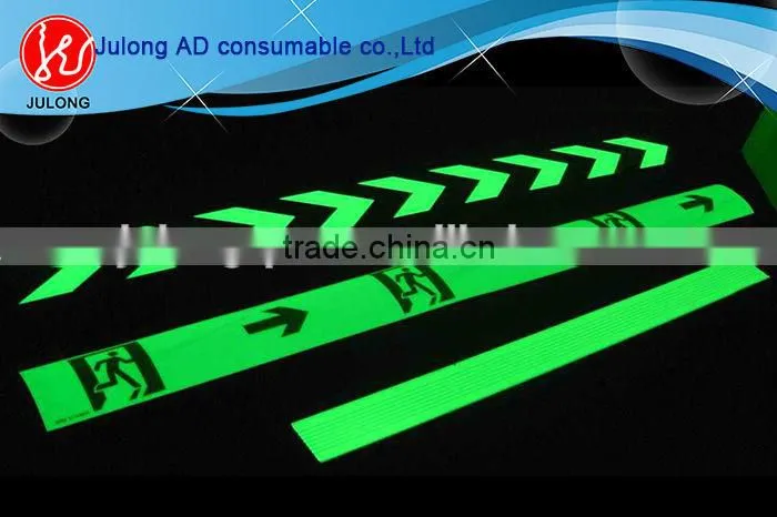 High quality photoluminescent vinyl film for safety warning