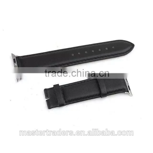 Cheap First Cow Genuine Leather Watch Band Wrist Strap For 42MM Apple Watch MT-3567