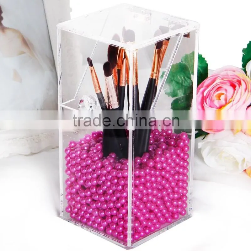 Acrylic cube box with lip