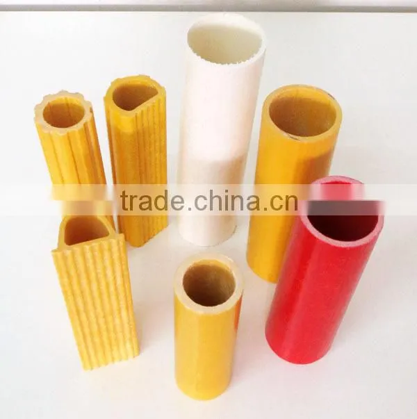 High strength pultruded fiberglass GRP round tube, lightweight, non-conductive
