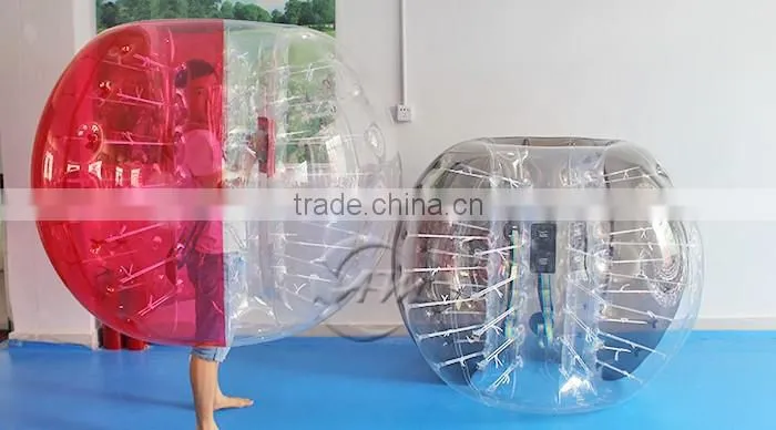 Hot in summer games funny bumper bubble football,inflatable jumbo fun ball