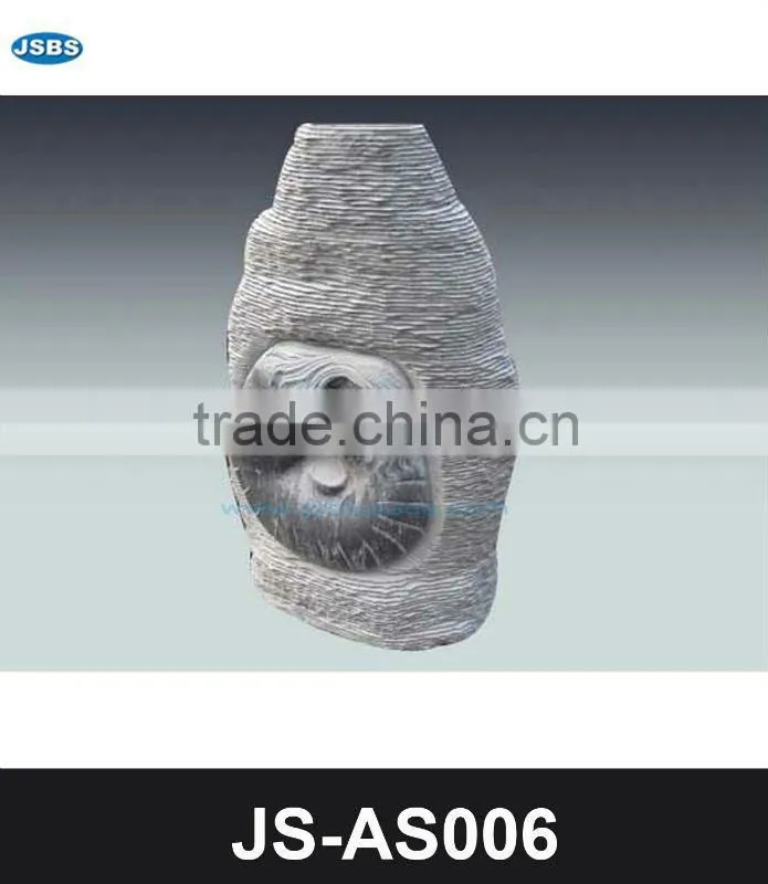 Red marble abstract boy statue