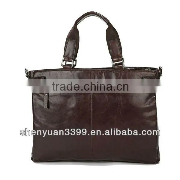 2015 Alibaba China Hot Selling Men's Leather Briefcase, Office Bag for Men