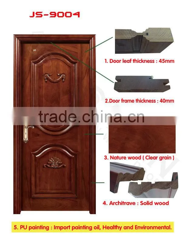 Carved Wooden Entry Door