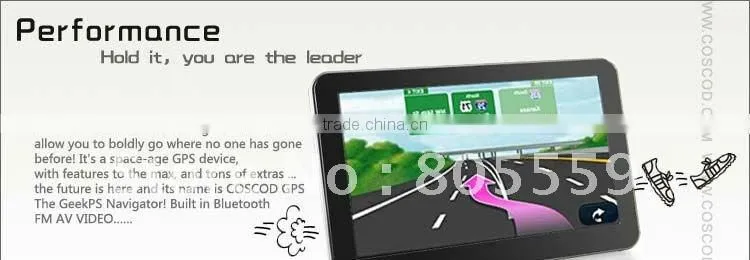 M050- 5 inch tablet gps with bluetooth for Europe map