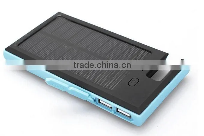 AWC940 Waterproof 8000mAh Solar Cell Power Bank with Holder 3.7v Mobile Phone Battery Portable Battery Charger