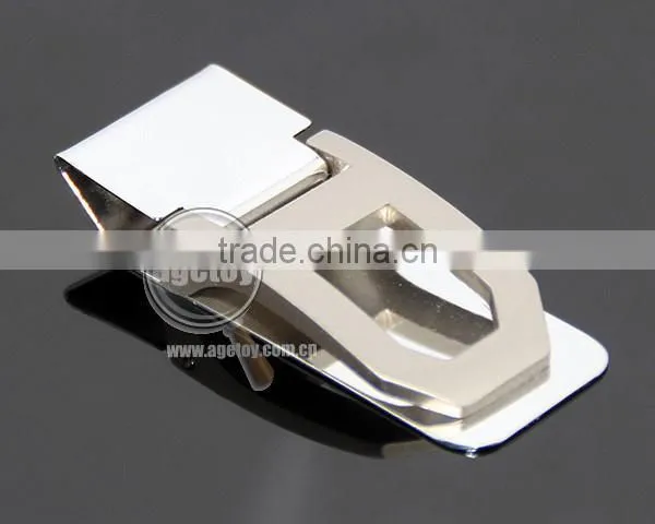 Engrave Hollow Zinc Alloy Pocket Slim Cash Clip Personalized Folding Stainless Steel Metal Money Clip Gift