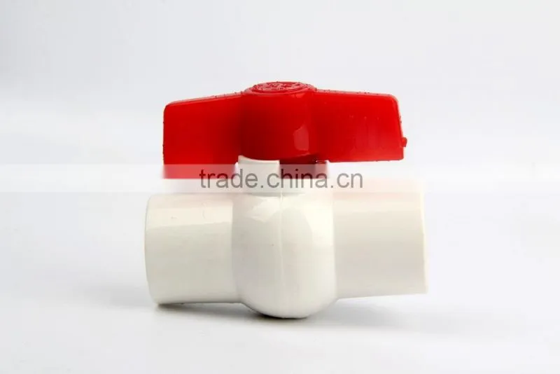 PVC white ball valve /Hexagon threaded black pvc ball valves/PVC pipe fittings