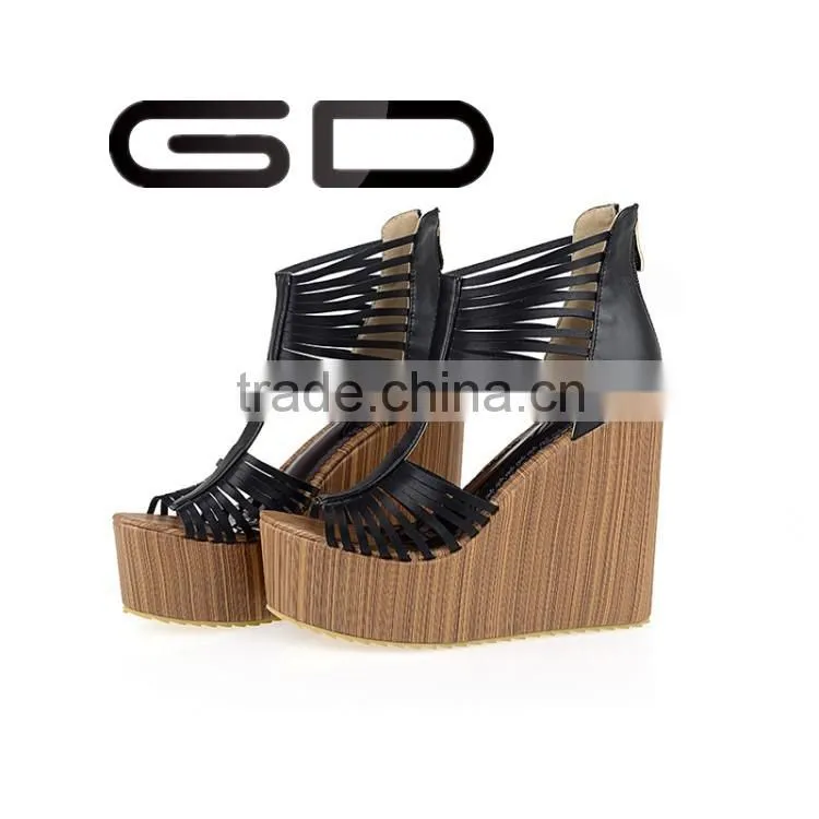 GDSHOE fashion wedges high heel sandals roman gladiator sandals for wholesale
