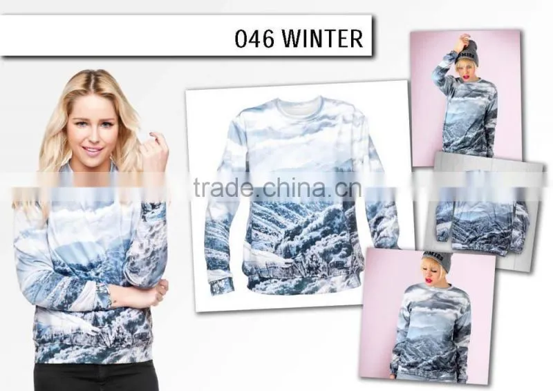 fashion vintage plant high quality 3d digital print fullprint crewneck sweatshirt spring autumn unisex custom oversized pullover