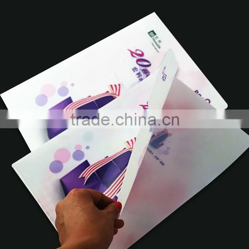 2016 OEM factory customized high-grade durable A4 plastic file folders