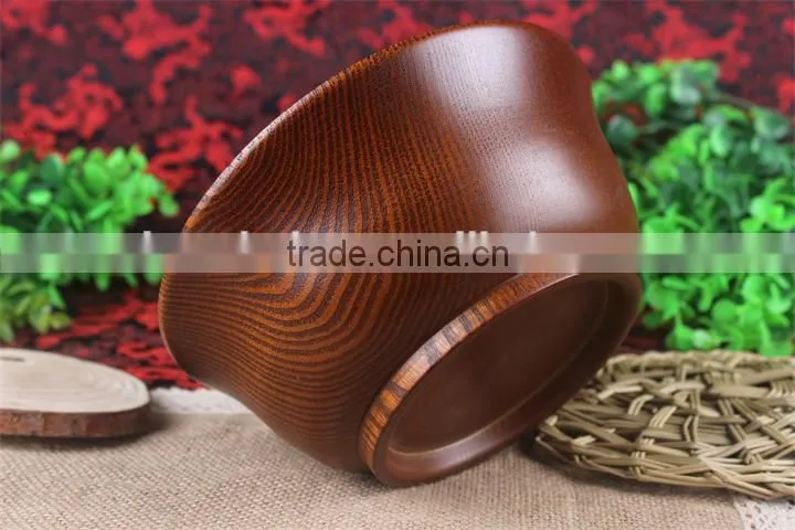 Natural wood tableware wooden bowl