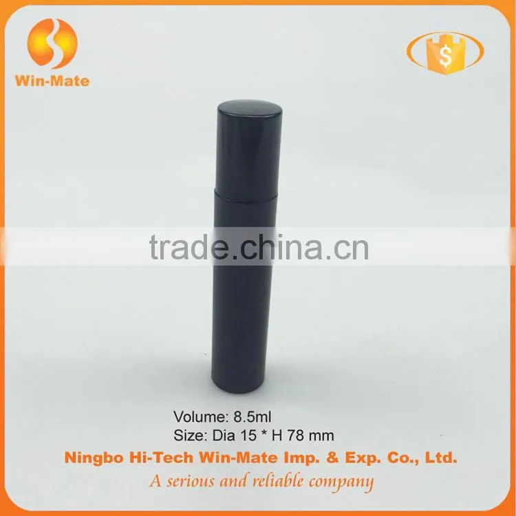 Free sample ! classical black smooth surface plastic mascara bottle wholesale