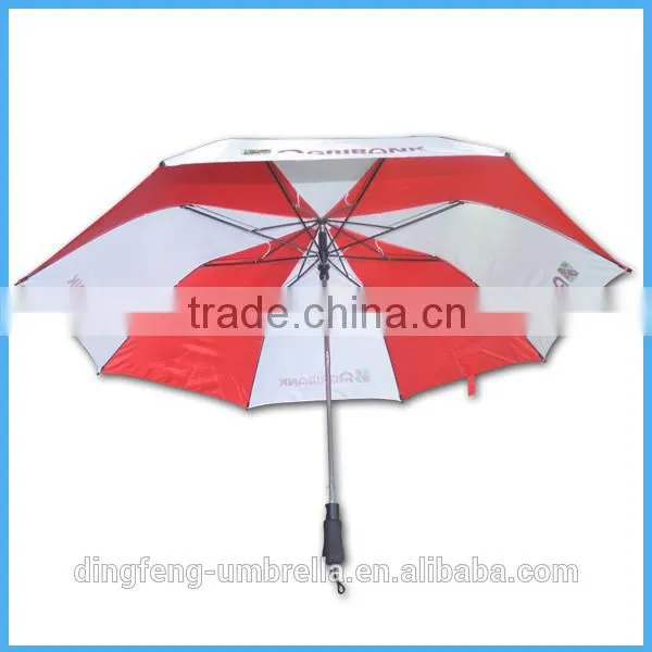 Advertising automatic 2 folding golf umbrella / 2 folding umbrella / umbrella folding
