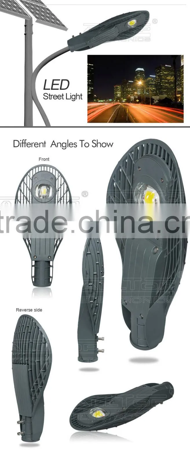 IP67 Waterproof bridgelux cob 50w led street lighting fixtures
